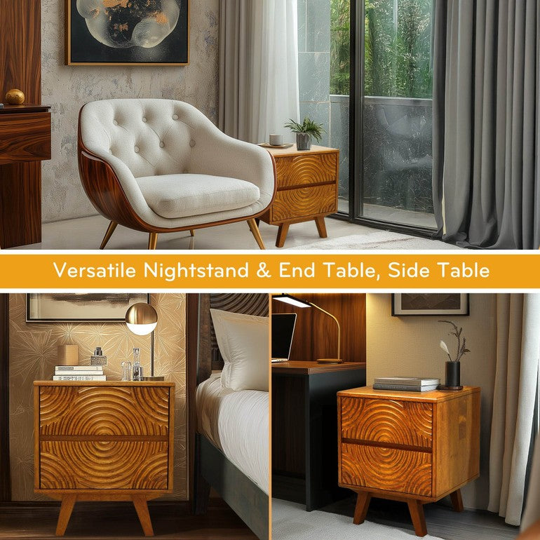 Harmony Nightstand with 2 Drawers - www.Shopthatapp.com