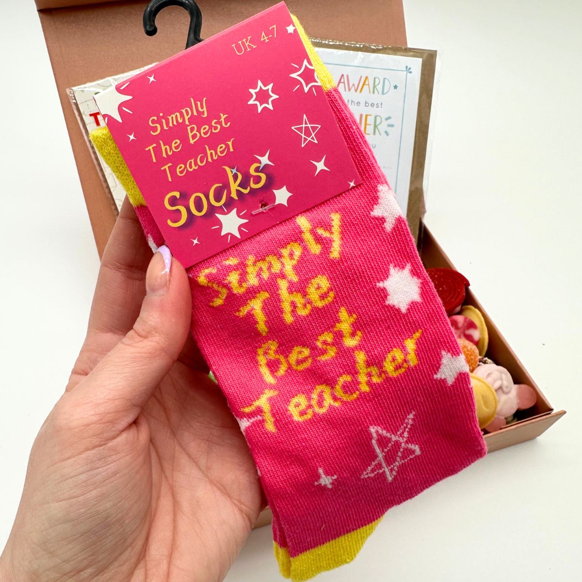 Thank You Teacher - Pink Gift Hamper-Food and beverage-www.Shopthatapp.com-HamperWell