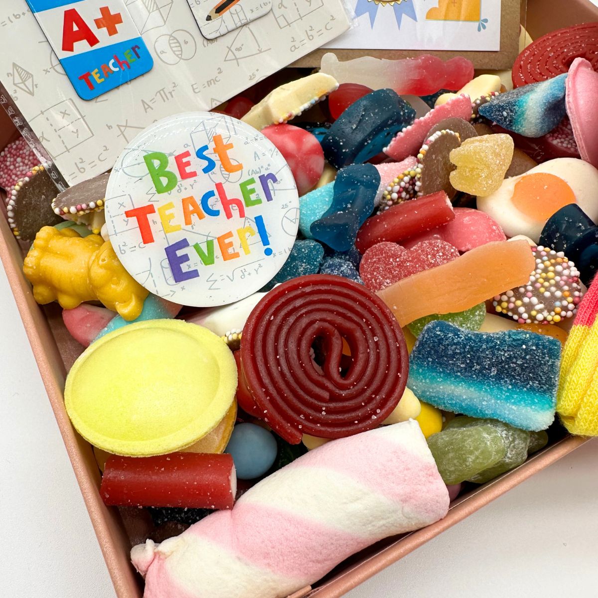 Thank You Teacher - Pink Gift Hamper-Food and beverage-www.Shopthatapp.com-HamperWell