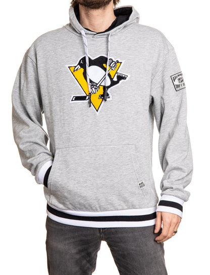 Pittsburgh Penguins "Muskoka Style" Premium Chenille Woven Logo Hoodie - www.Shopthatapp.com #