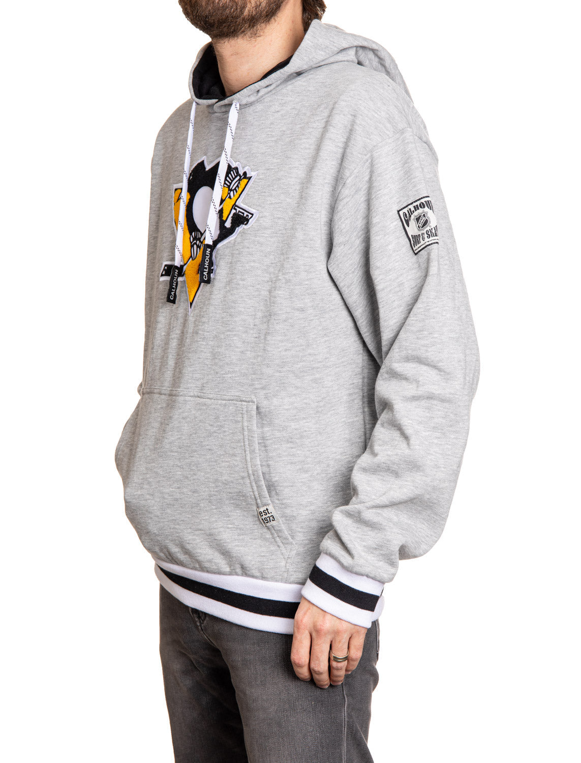 Pittsburgh Penguins "Muskoka Style" Premium Chenille Woven Logo Hoodie - www.Shopthatapp.com #