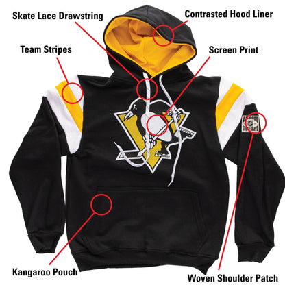 Pittsburgh Penguins Varsity Retro Style Hoodie - www.Shopthatapp.com #