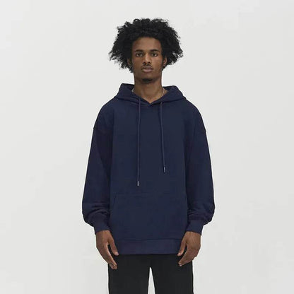 Plain Color American Retro Hoodie Pullover Sweatshirt Men - www.Shopthatapp.com #
