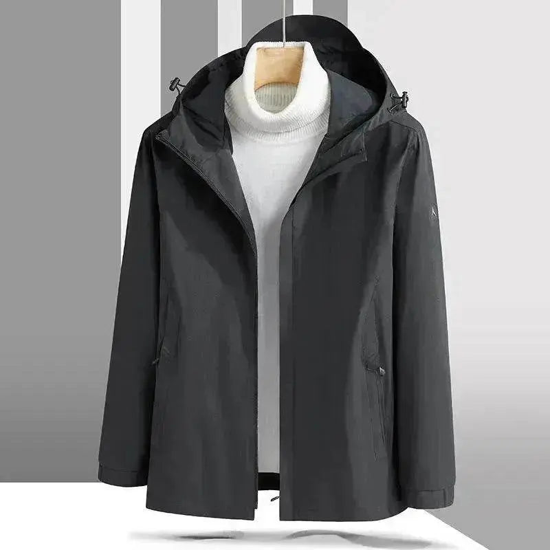 Plus Size Shell Jacket Windproof Waterproof Mountaineering Suit Coat - www.Shopthatapp.com