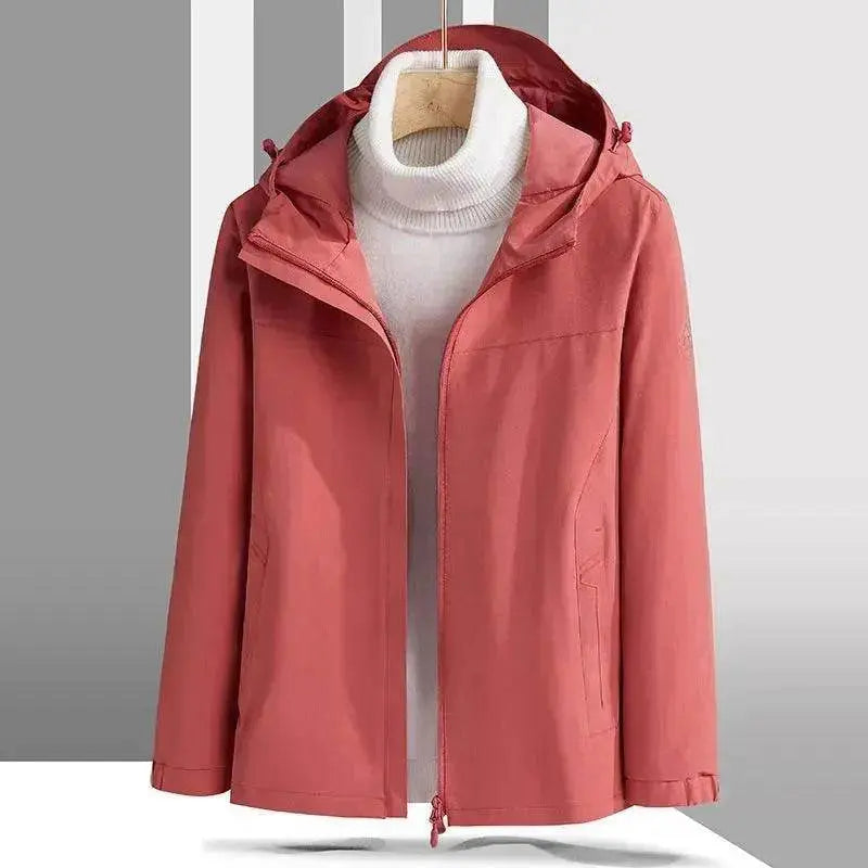 Plus Size Shell Jacket Windproof Waterproof Mountaineering Suit Coat - www.Shopthatapp.com