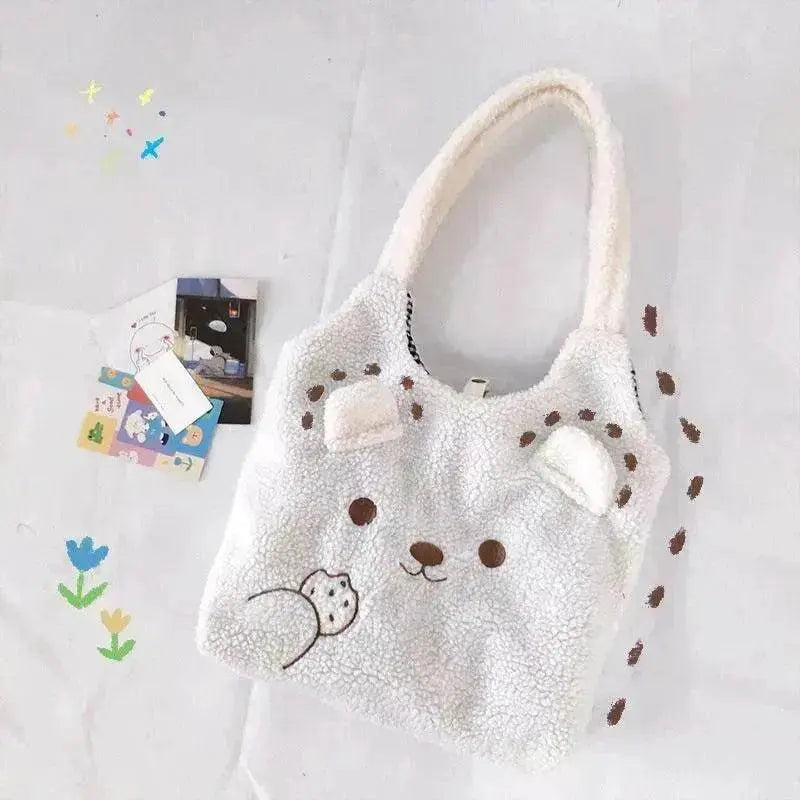Plush Bag Cute Bear Stereo Ears - www.Shopthatapp.com