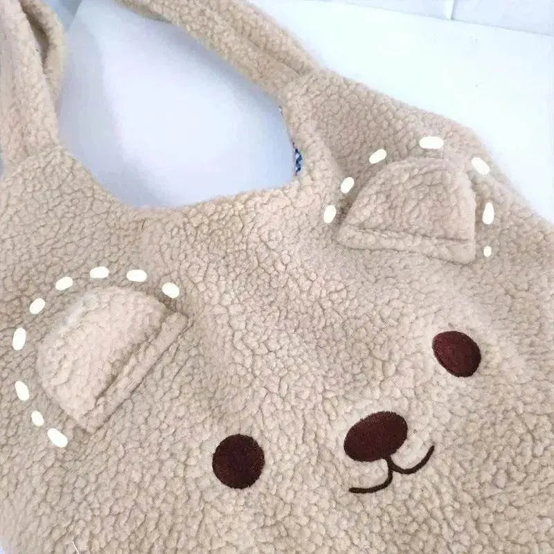 Plush Bag Cute Bear Stereo Ears - www.Shopthatapp.com