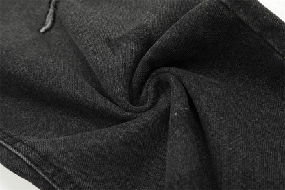 Pocket Design Loose Denim Straight-leg Trousers Men Jeans - www.Shopthatapp.com #