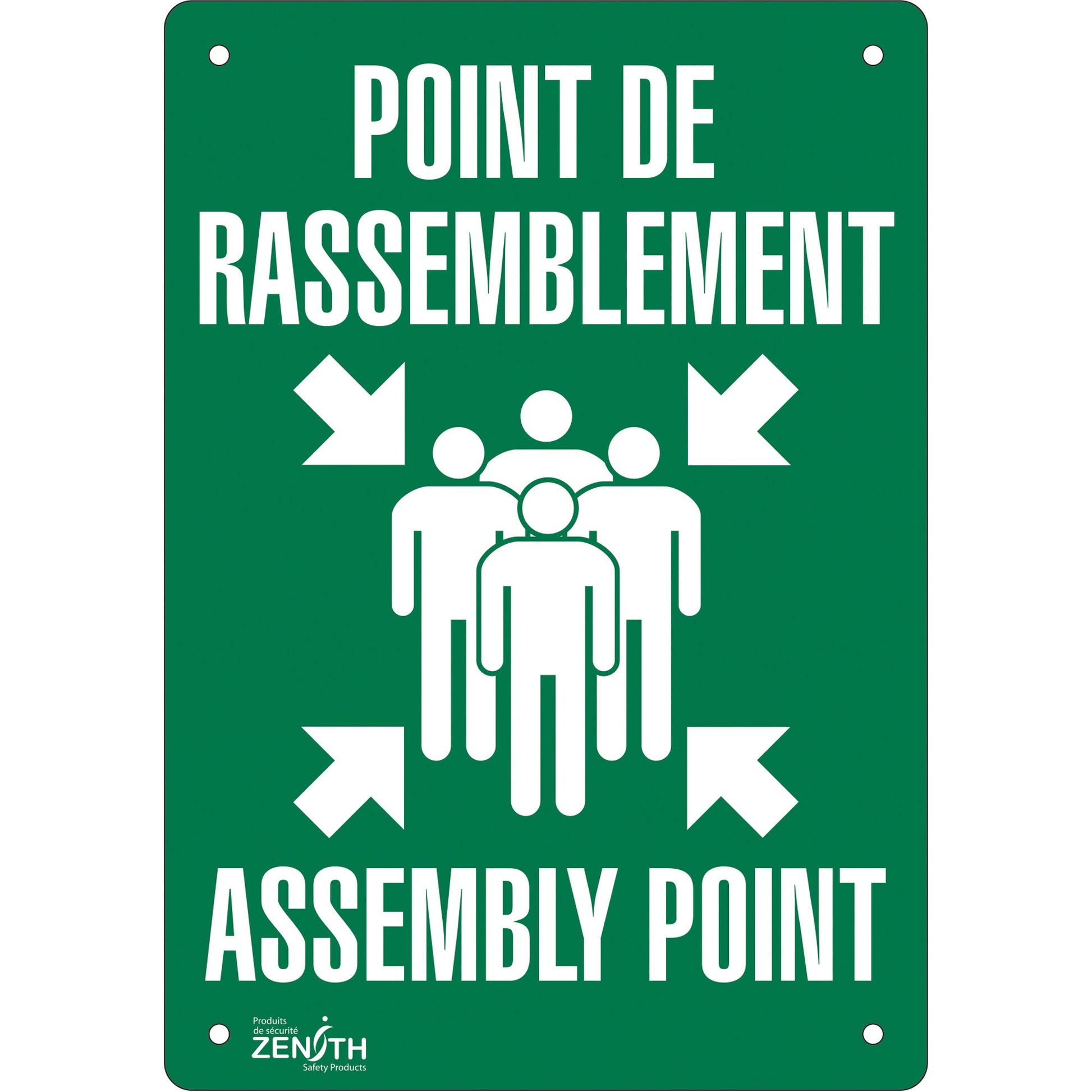 "Point de rassemblement/Assembly Point" Sign - www.Shopthatapp.com #