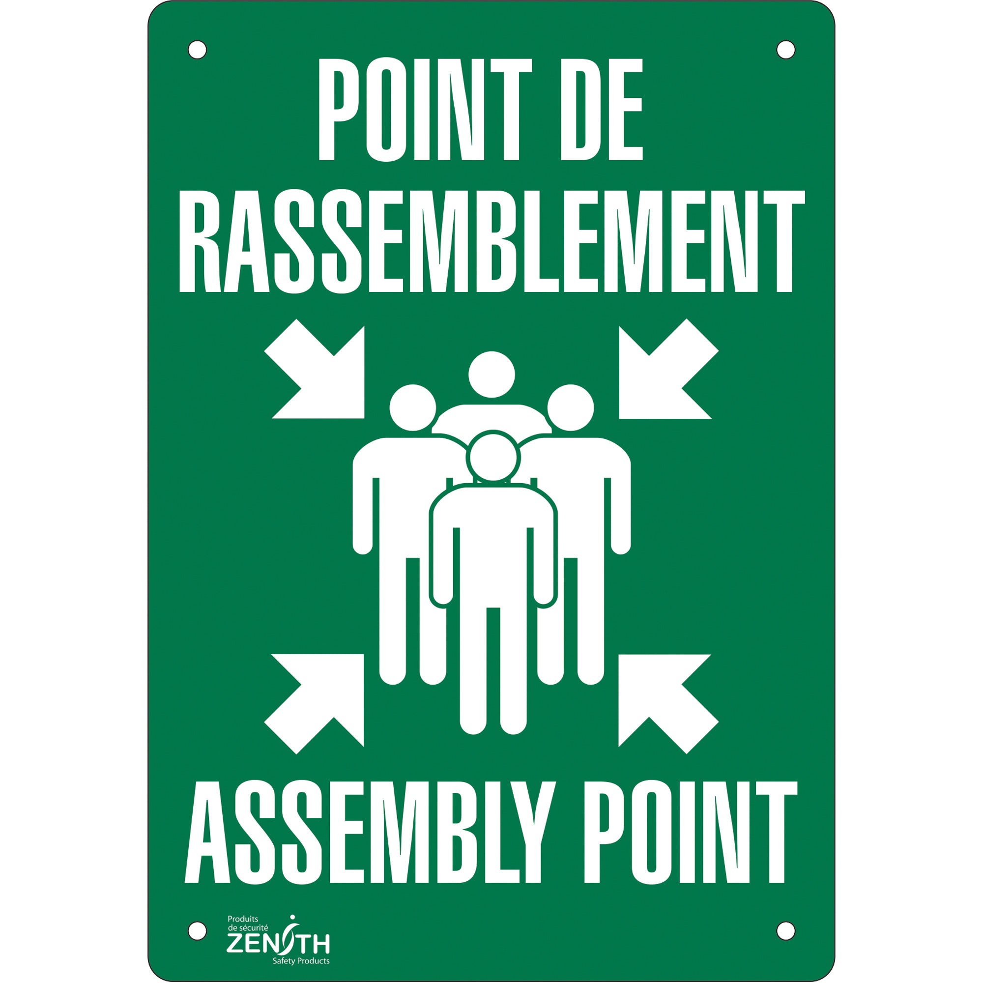 "Point de rassemblement/Assembly Point" Sign - www.Shopthatapp.com #