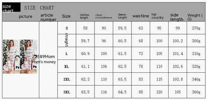 Polyester Black And White Contrast Color Christmas New Parent-Child Women's Casual Suit - www.Shopthatapp.com #
