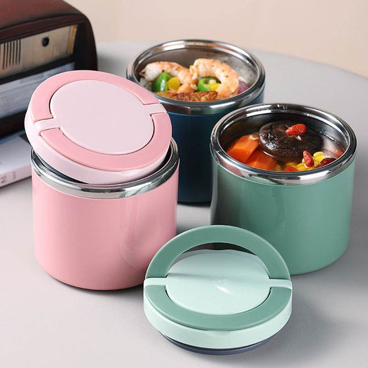 Portable Minimalist Stainless Steel Thermal Insulated Lunch Container - www.Shopthatapp.com #