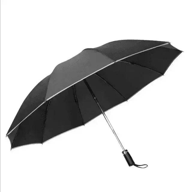 Portable Windproof Umbrella, 10Ribs Auto Close, Reflective for Safety - www.Shopthatapp.com