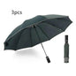 Portable Windproof Umbrella, 10Ribs Auto Close, Reflective for Safety - www.Shopthatapp.com