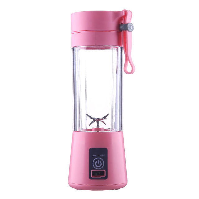 Portable Blender Bottle-Cutlery and dinnerware-www.Shopthatapp.com-Color:Pink-KitchenJoint