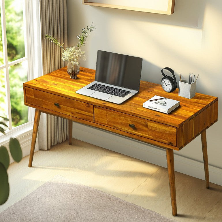 Lagom 48" Solid Wood Work Desk with Drawers - www.Shopthatapp.com