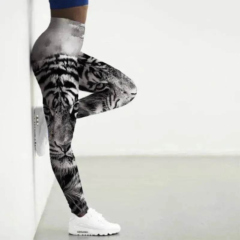 Printed Animal Bodysuit Yoga Pants Gym Wear - www.Shopthatapp.com #