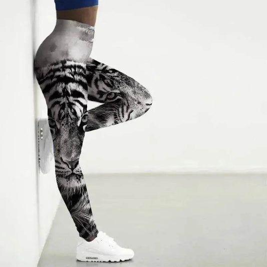 Printed Animal Bodysuit Yoga Pants Gym Wear - www.Shopthatapp.com #