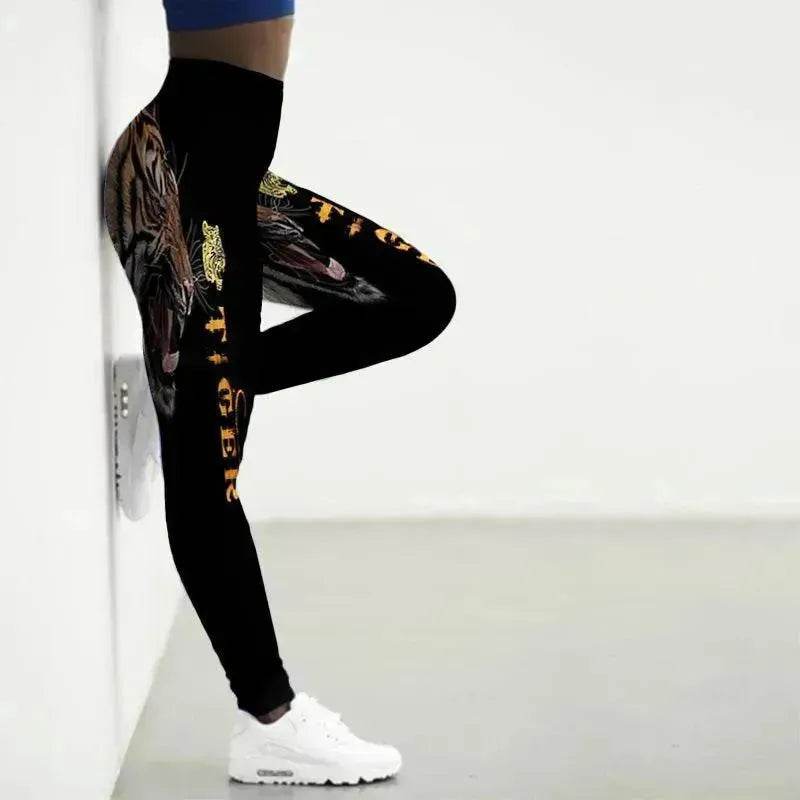 Printed Animal Bodysuit Yoga Pants Gym Wear - www.Shopthatapp.com #