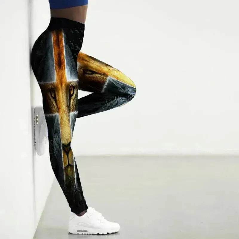 Printed Animal Bodysuit Yoga Pants Gym Wear - www.Shopthatapp.com #