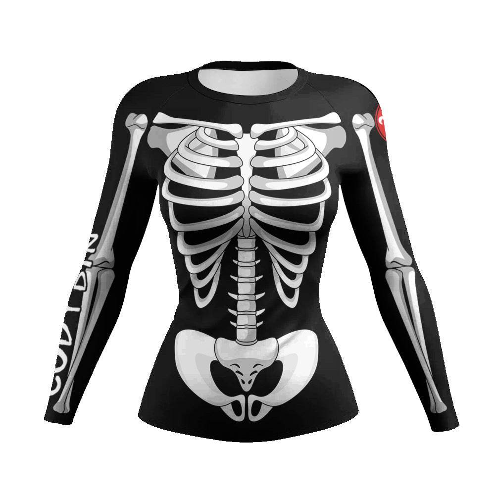 Printed Slim Fit Long Sleeve Workout Tops for Women - www.Shopthatapp.com #