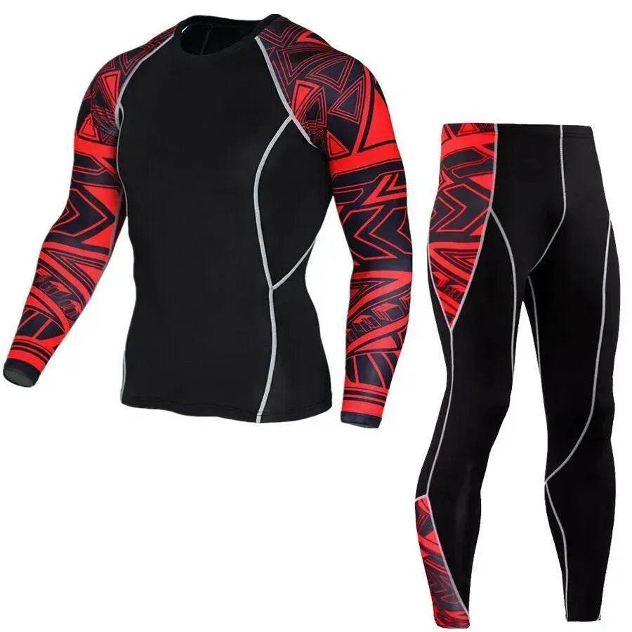 Printed long sleeve gym suit - www.Shopthatapp.com #