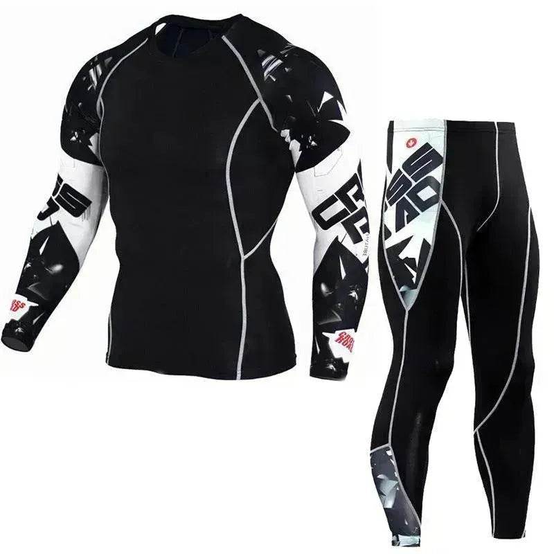 Printed long sleeve gym suit - www.Shopthatapp.com #