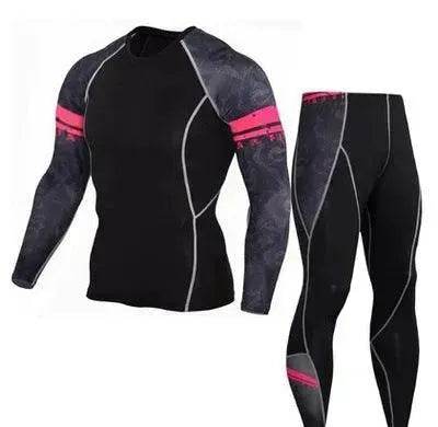 Printed long sleeve gym suit - www.Shopthatapp.com #