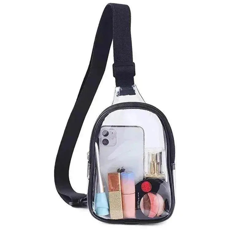 Pvc Transparent Chest Mini Travel Crossbody Waterproof Sports Bag - www.Shopthatapp.com