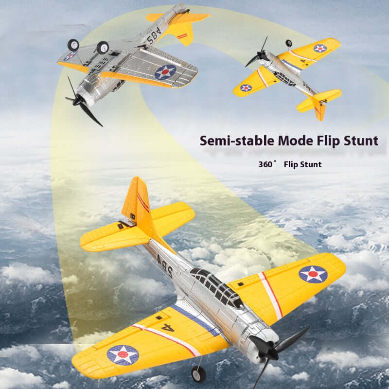 QF012 SBD Dauntless 4CH Brushless RC Warplane with Gyro & One-Key Stunts - www.Shopthatapp.com #