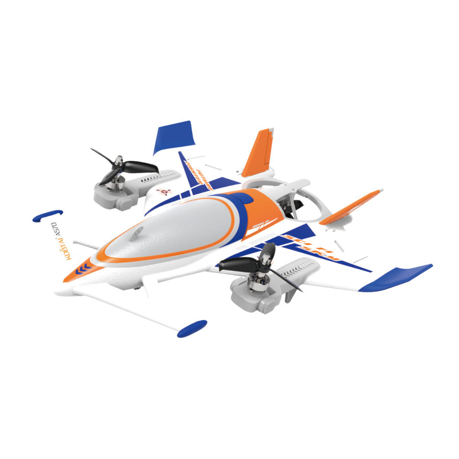 QIDI 570 VTOL RC Plane Brushless with 7.4V Battery, LED Lights & Crane Mode - www.Shopthatapp.com #
