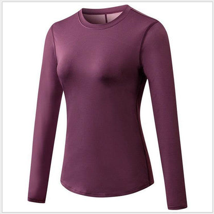 Quick Drying Breathable Long Sleeve Yoga Workout Gym T-shirt for women - www.Shopthatapp.com #