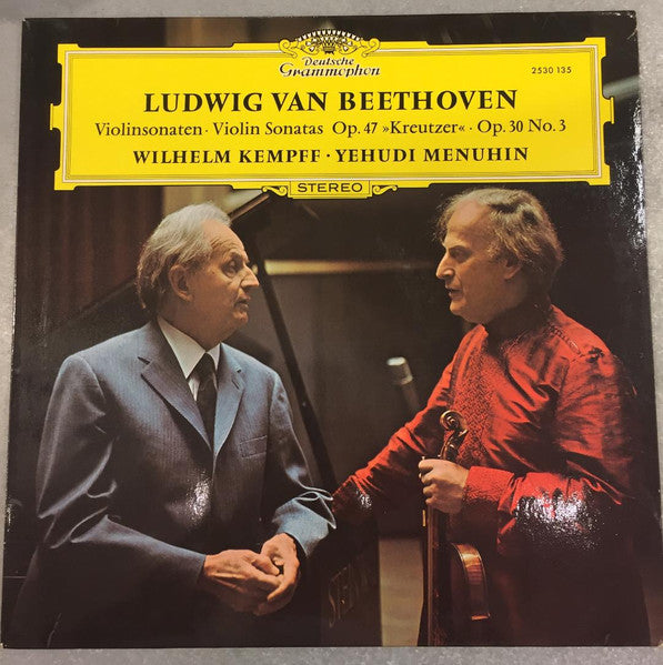 Beethoven, Yehudi Menuhin ∙ Wilhelm Kempff / Violinsonaten = Violin Sonatas Op. 47 »Kreutzer« ∙ Op. 30 No. 3 - LP Used - www.Shopthatapp.com