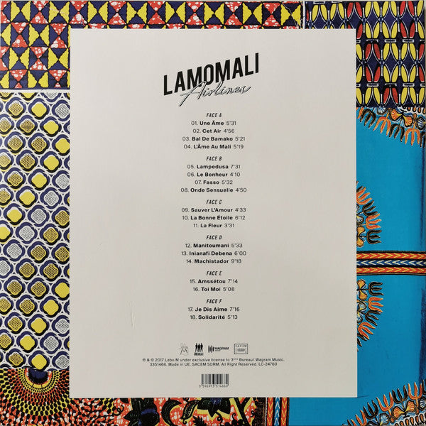 -M-, Toumani Diabaté, Sidiki Diabaté (2), Fatoumata Diawara / Lamomali Airlines - 3LP - www.Shopthatapp.com
