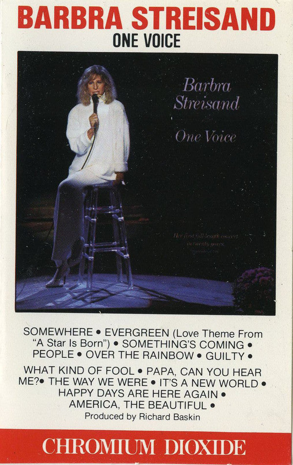 Barbra Streisand / One Voice - K7 Used - www.Shopthatapp.com