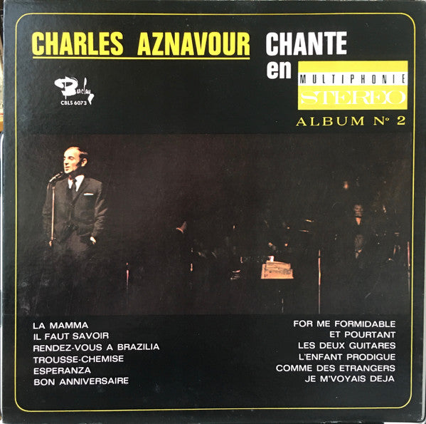 Charles Aznavour / Charles Aznavour Chante En Multiphonie Stereo Album No. 2 - LP Used - www.Shopthatapp.com