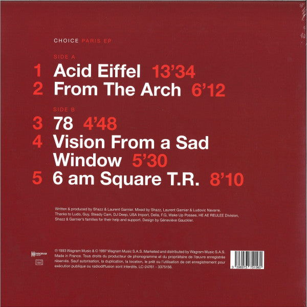 Choice / Paris EP - LP 12" - www.Shopthatapp.com