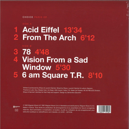 Choice / Paris EP - LP 12" - www.Shopthatapp.com