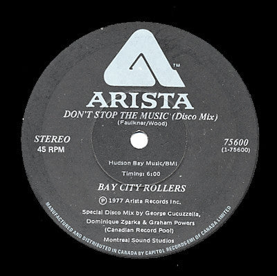Bay City Rollers / Don't Stop The Music - LP Used 12'' - www.Shopthatapp.com