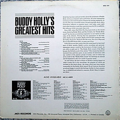 Buddy Holly / Buddy Holly's Greatest Hits - LP USED - www.Shopthatapp.com