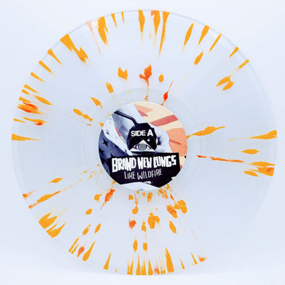 Brand New Lungs / Like Wildfire - LP Used clear / yellow orange splatter - www.Shopthatapp.com
