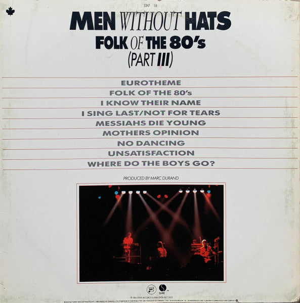 Men Without Hats / Folk Of The 80's (Part III) - LP USED - www.Shopthatapp.com