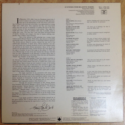 Belafonte & Makeba / An Evening With Belafonte/Makeba - LP USED - www.Shopthatapp.com