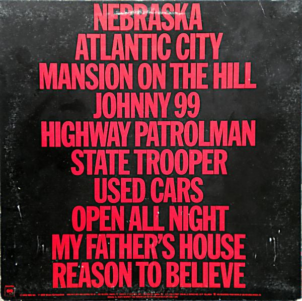 Bruce Springsteen / Nebraska - LP (Used) - www.Shopthatapp.com