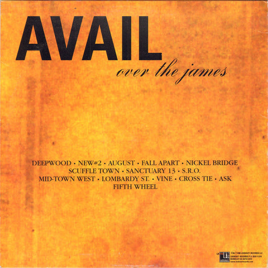 AVAIL / Over The James - LP (Used) - www.Shopthatapp.com
