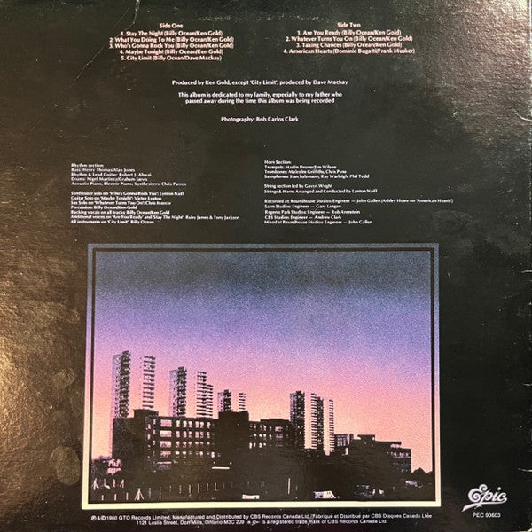 Billy Ocean / City Limit - LP USED - www.Shopthatapp.com