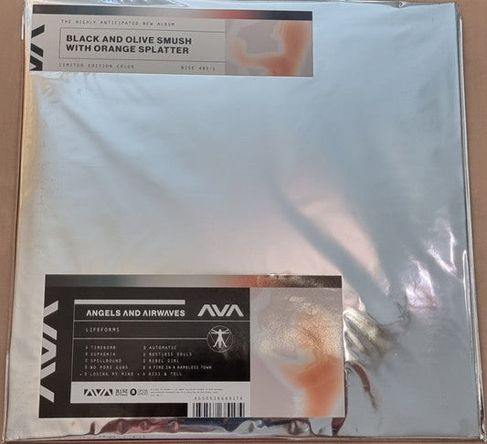 Angels & Airwaves / Lifeforms - LP Black / Olive Green (A-Side / B-Side) [Smush] With Orange Splatter
