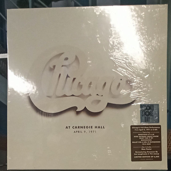 Chicago / At Carnegie Hall - April 9, 1971 - 3LP - www.Shopthatapp.com
