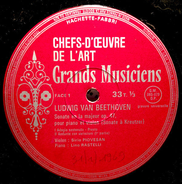 Beethoven* ‎ Sonate À Kreutzer - LP (used 10'') - www.Shopthatapp.com