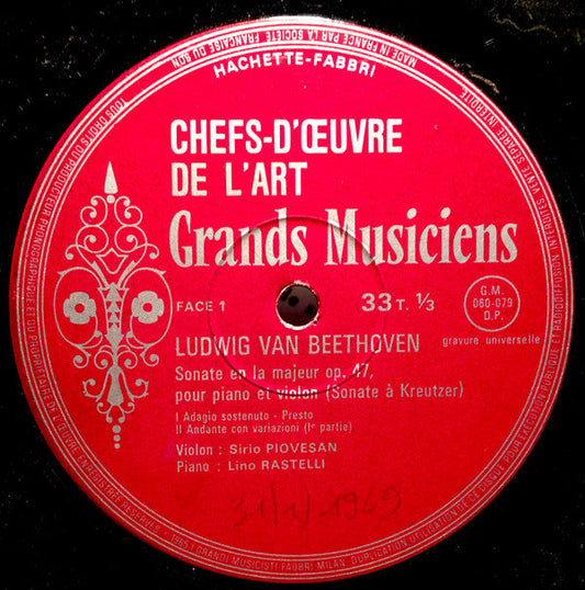 Beethoven* ‎ Sonate À Kreutzer - LP (used 10'') - www.Shopthatapp.com